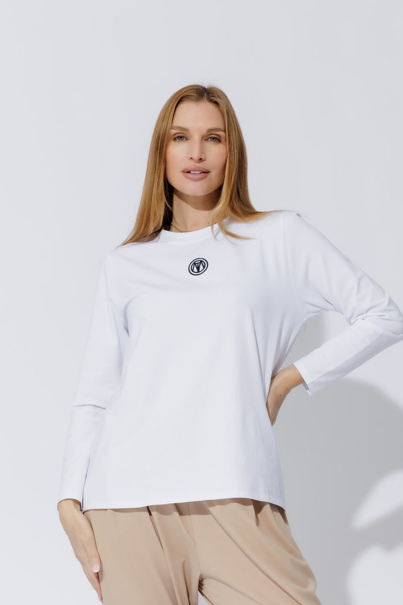 White Embroidered T-Shirt