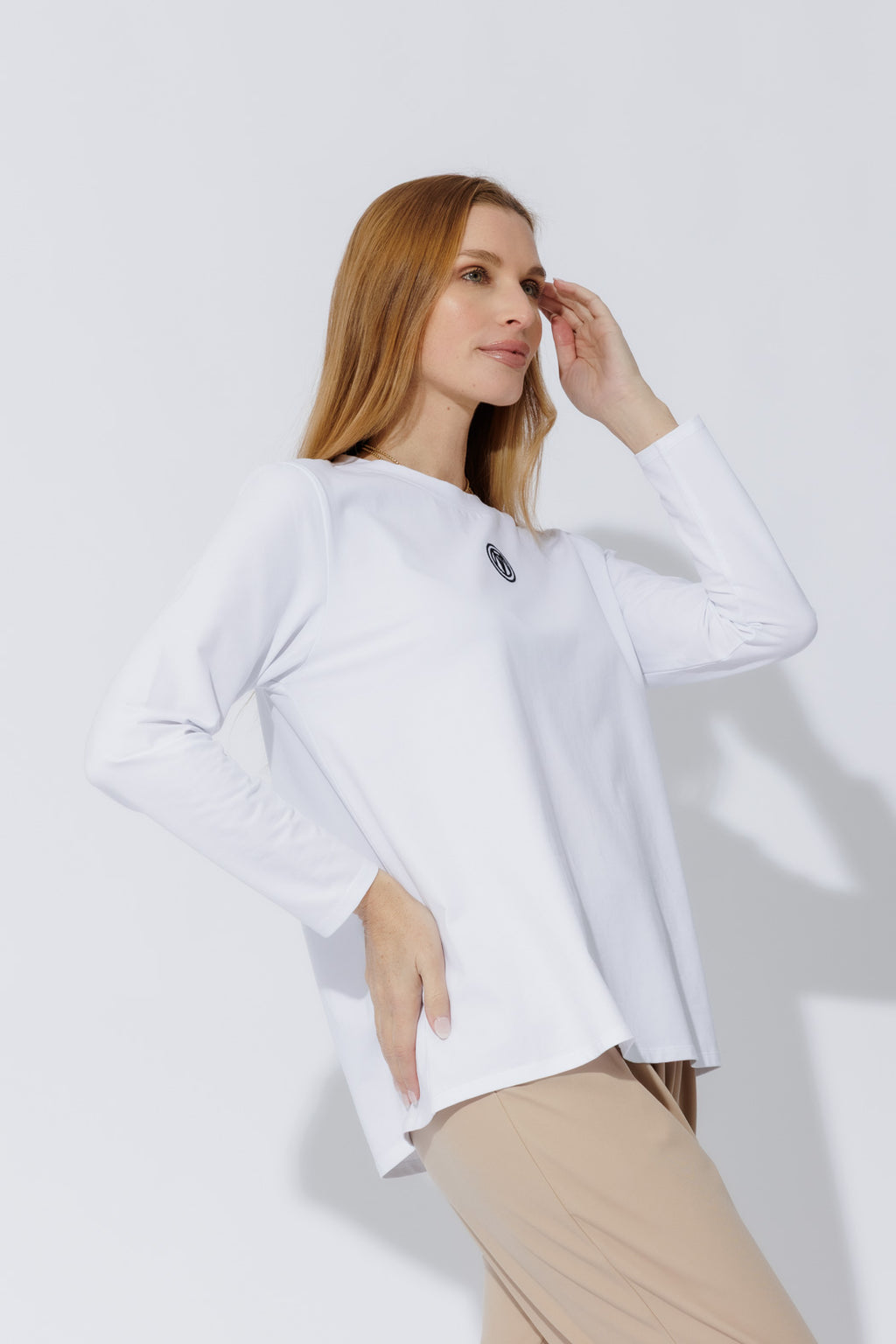 White Embroidered T-Shirt