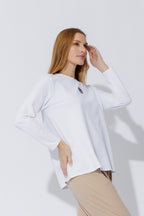 White Embroidered T-Shirt