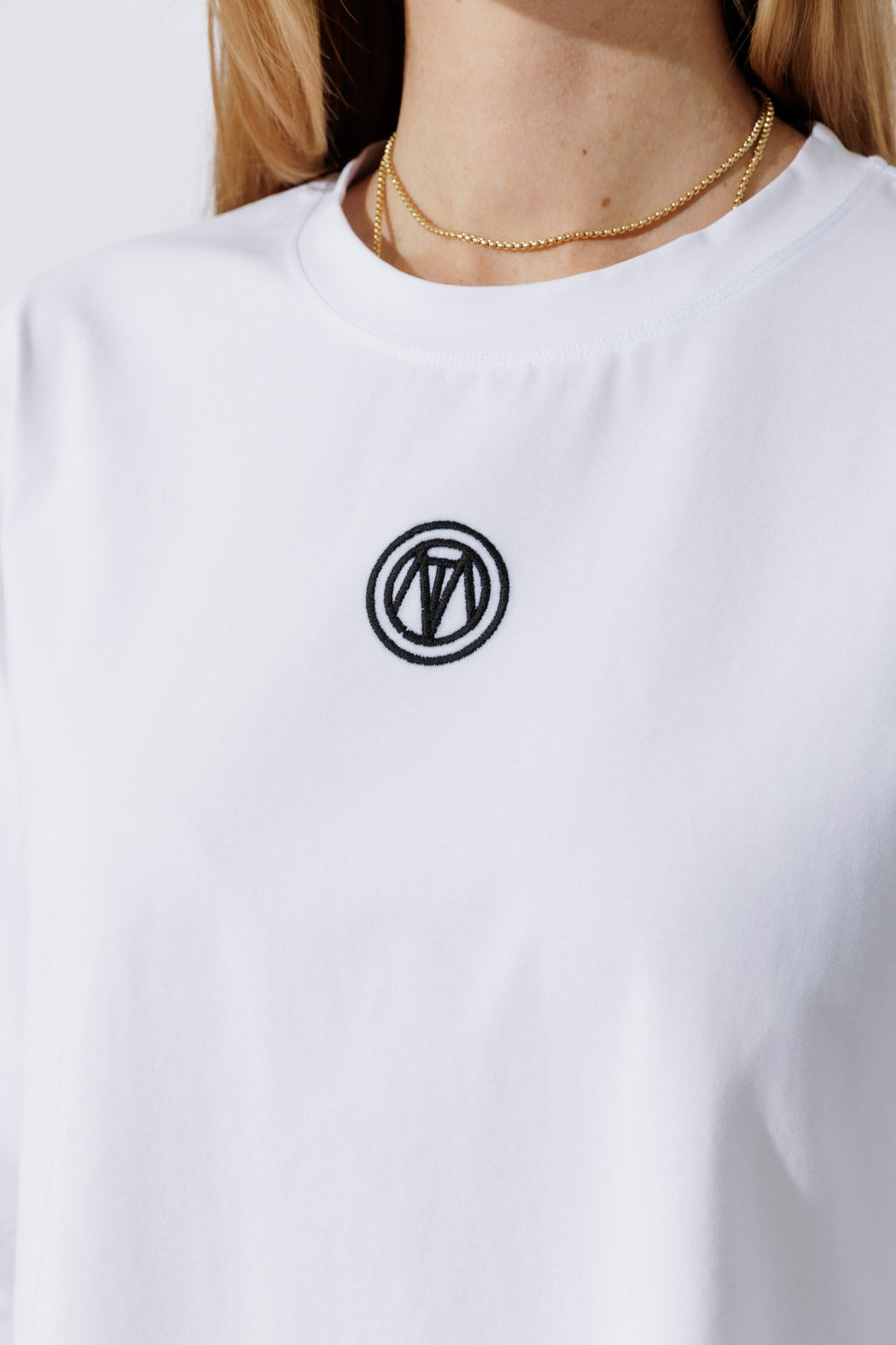 White Embroidered T-Shirt