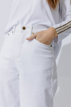 White Denim Barrel Jean