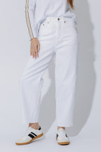 White Denim Barrel Jean