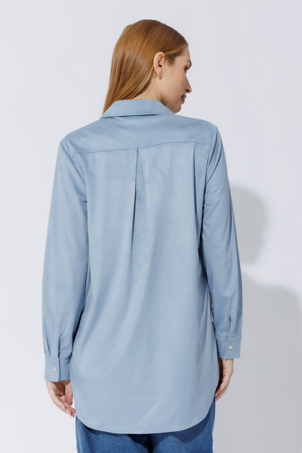 Blue Suede Overshirt