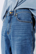 Blue Denim Barrel Jean