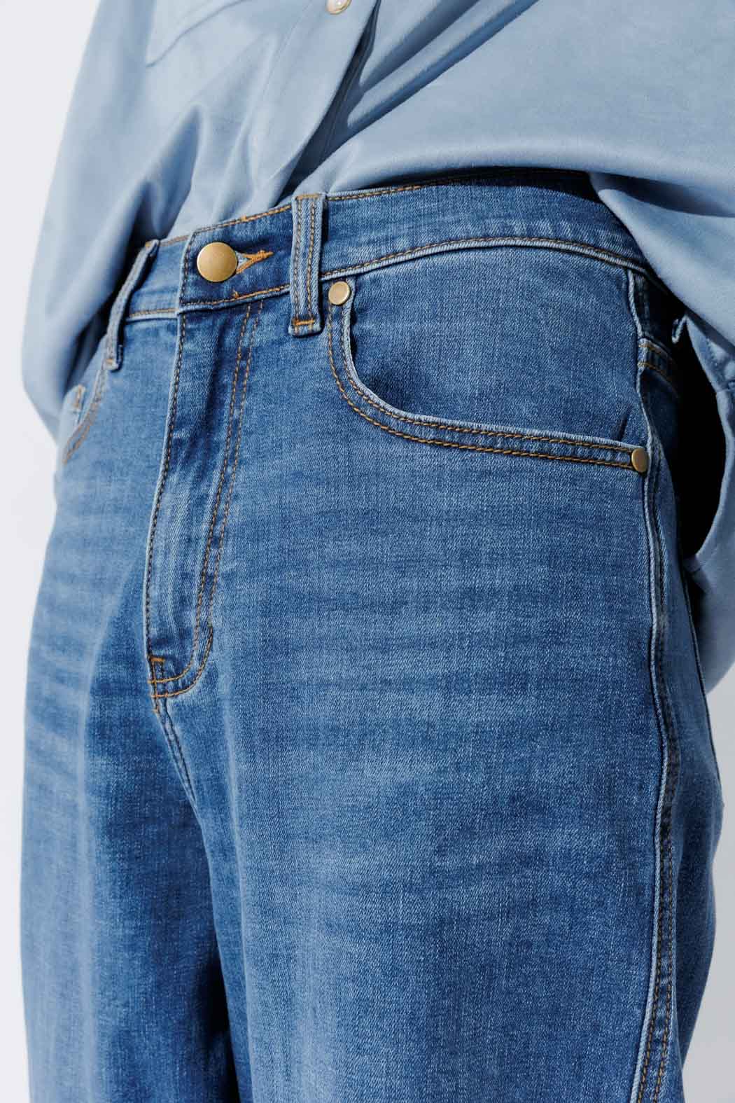 Blue Denim Barrel Jean
