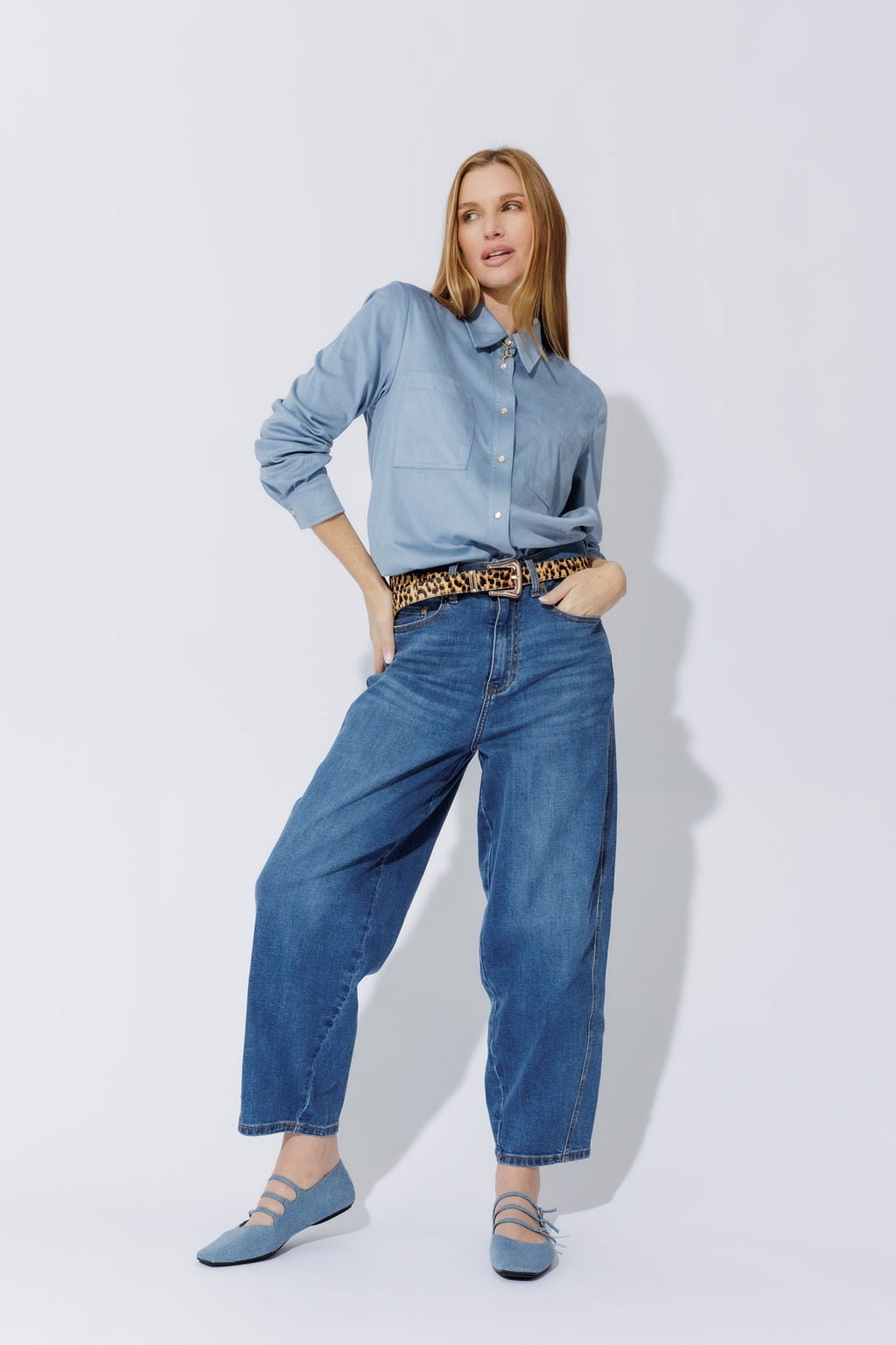 Blue Suede Overshirt