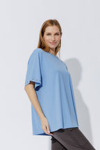 Cornflower Tencel Stud Tee