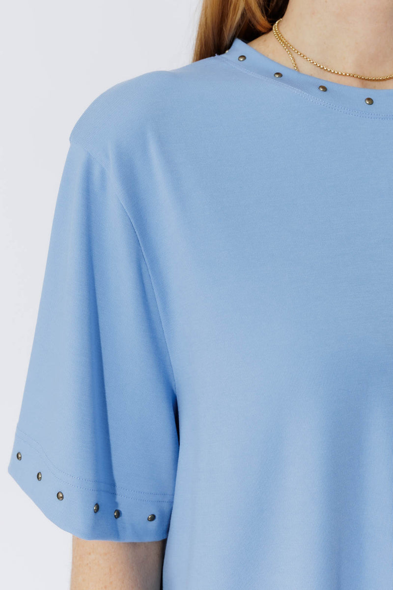 Cornflower Tencel Stud Tee