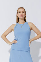 Cornflower Tencel Stud Cami