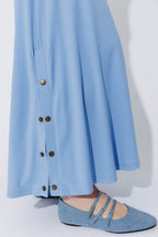 Cornflower Tencel Stud Skirt