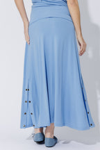 Cornflower Tencel Stud Skirt