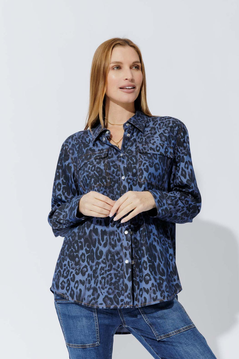 Denim Animal Cargo Shirt