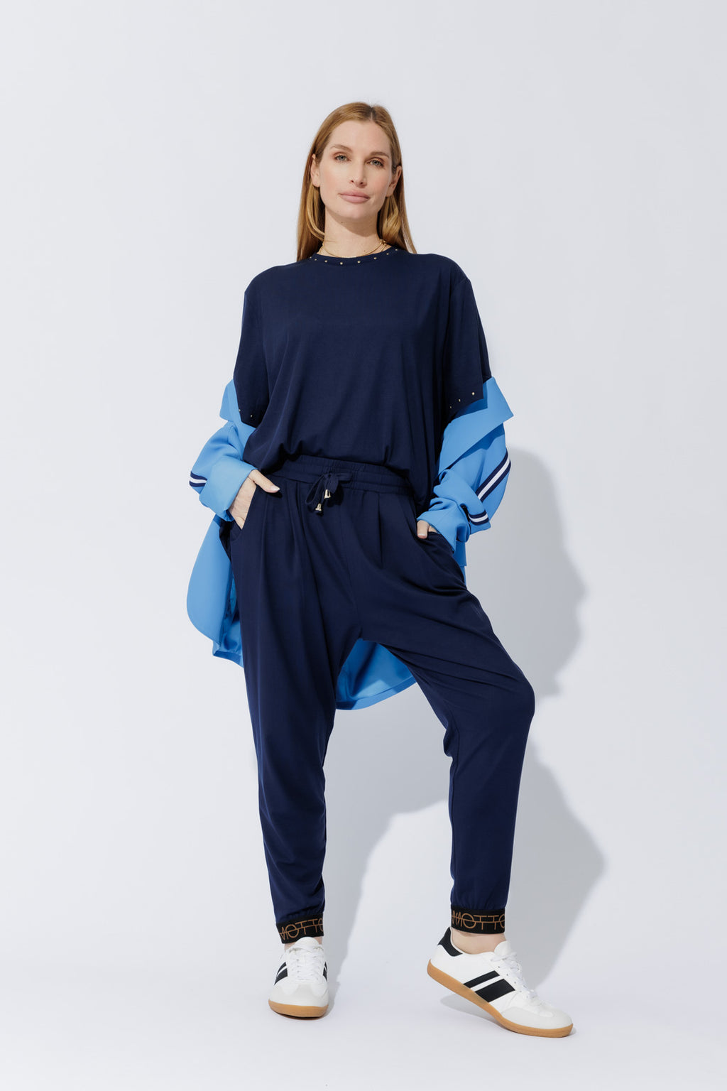 Navy Tencel Hoodie