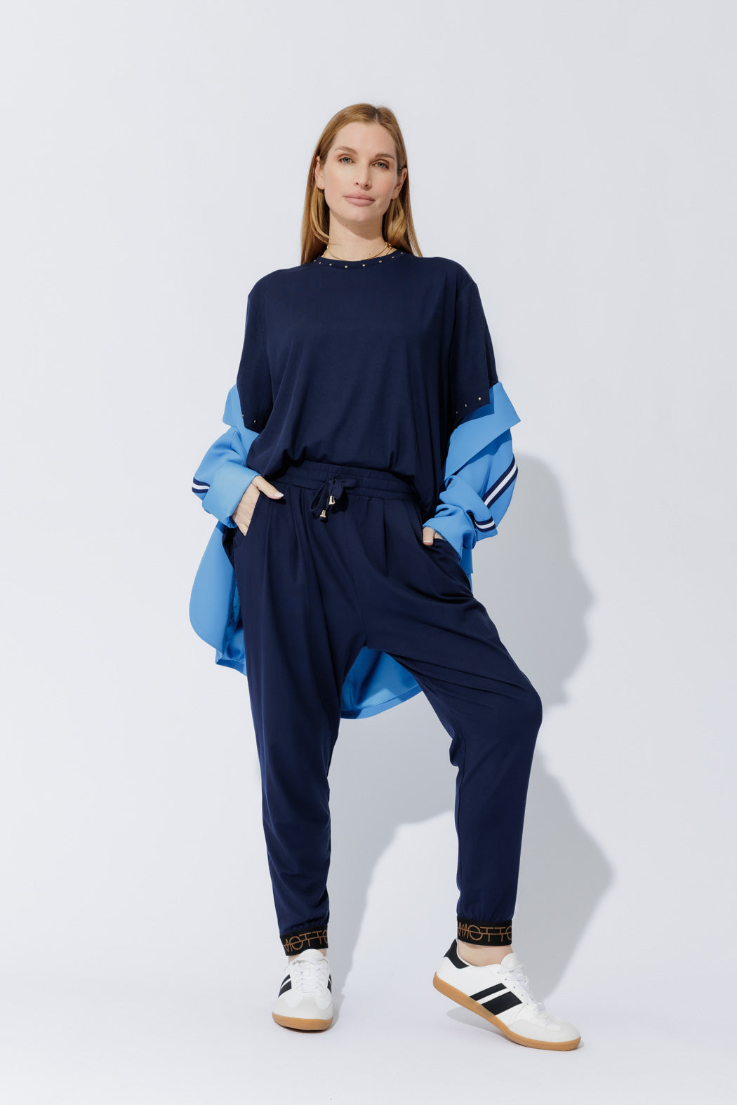 Navy Tencel Hoodie