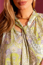 Green Paisley Victoria Blouse