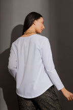 White Infinity Long Sleeve Tee