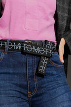 Blue Logo Elastic Belt Blue O/S