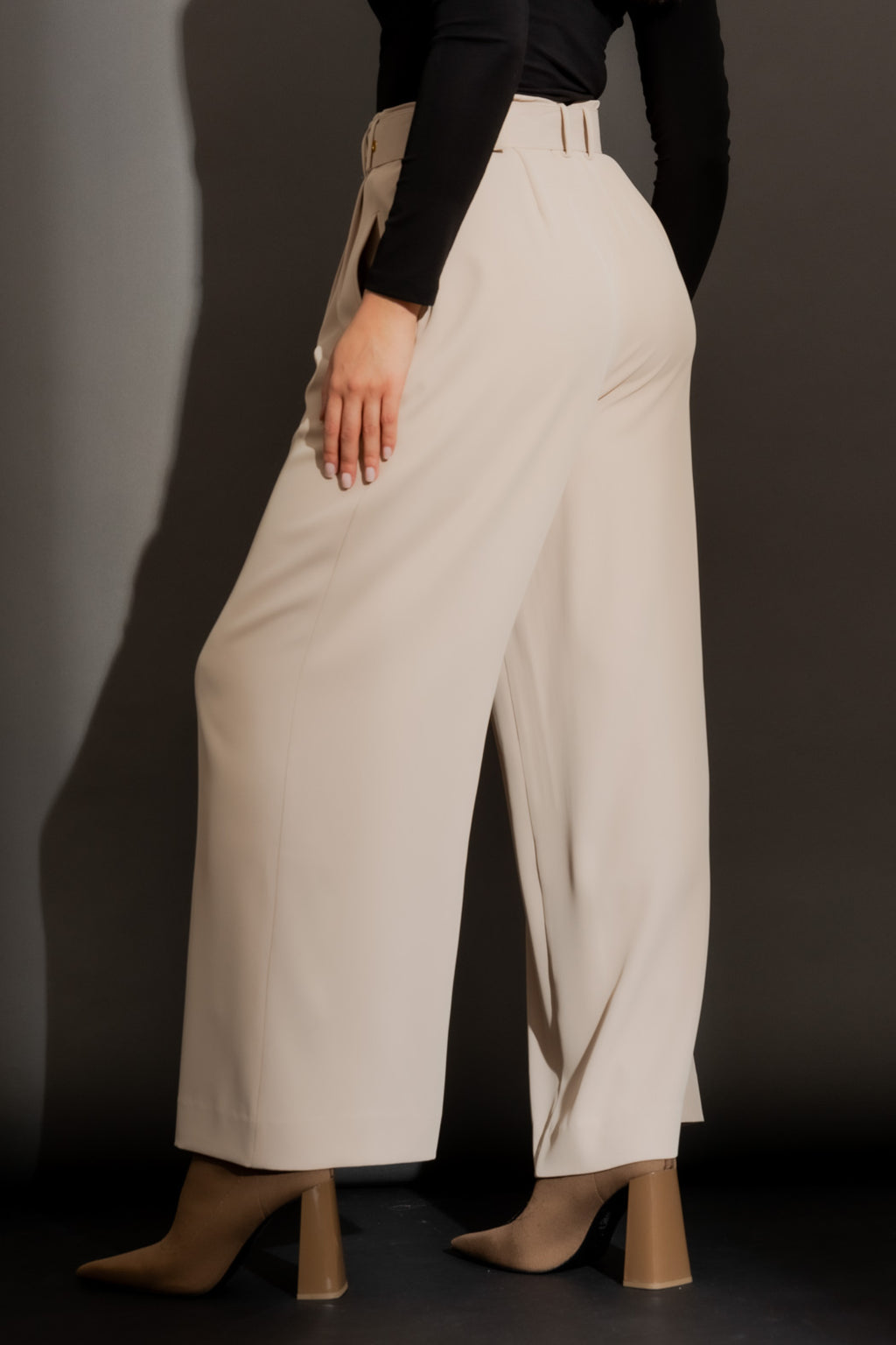 Sand Euro Cleo Belt Pant