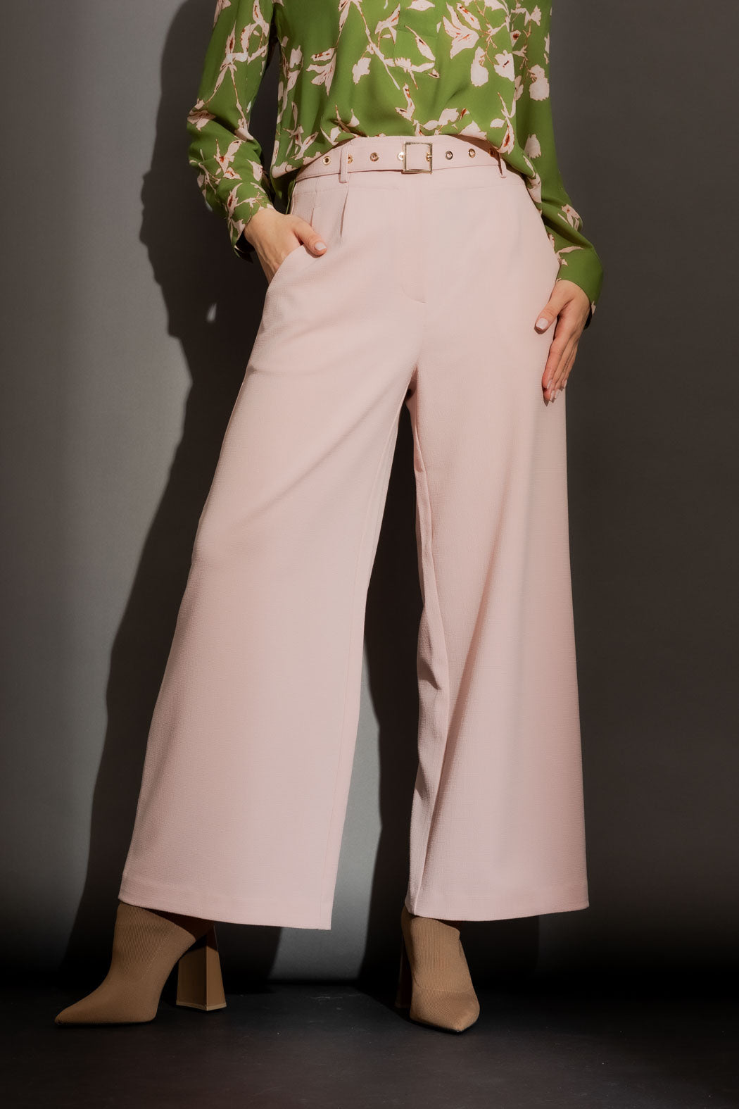 Pink Arch Wide Leg Pant