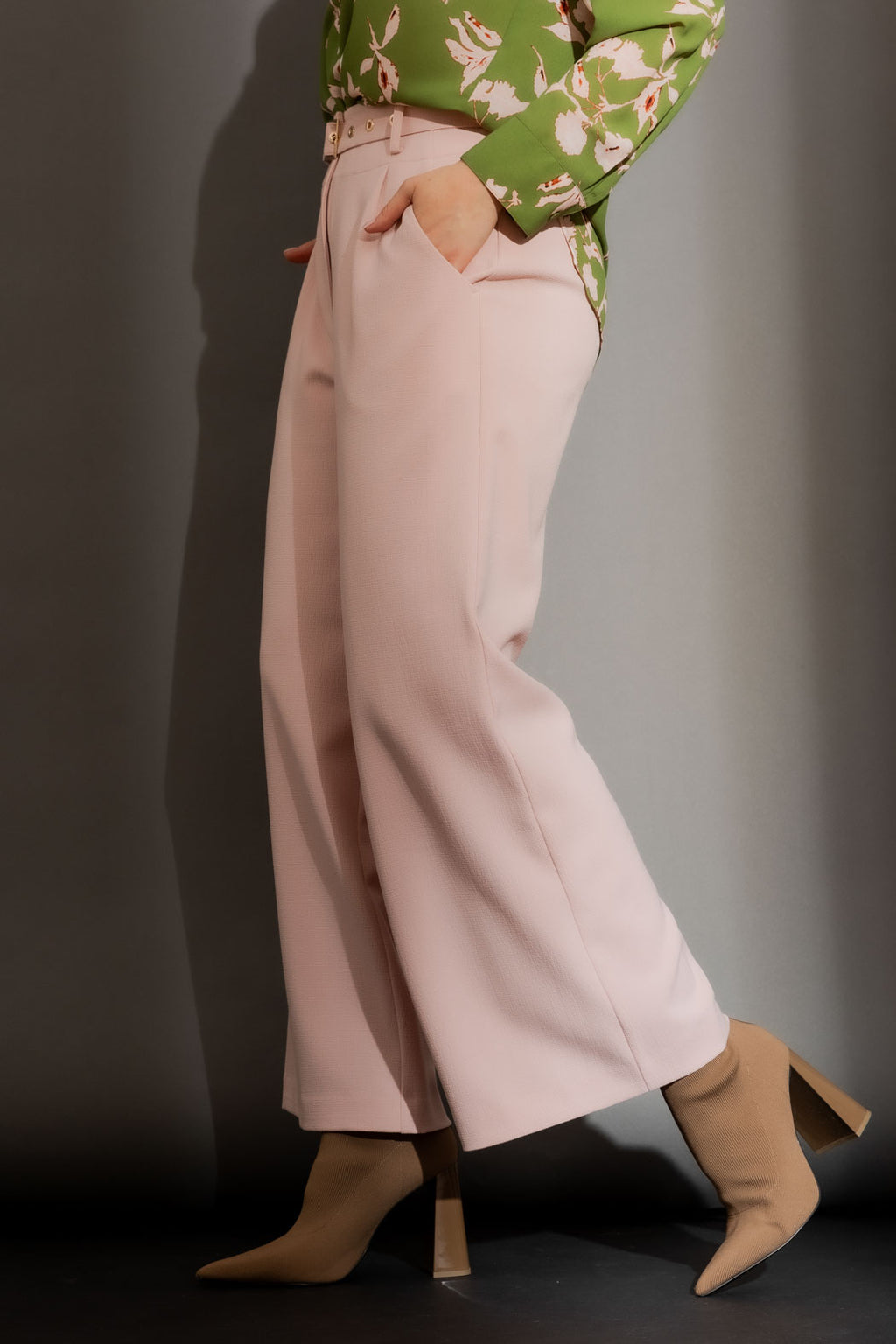 Pink Arch Wide Leg Pant