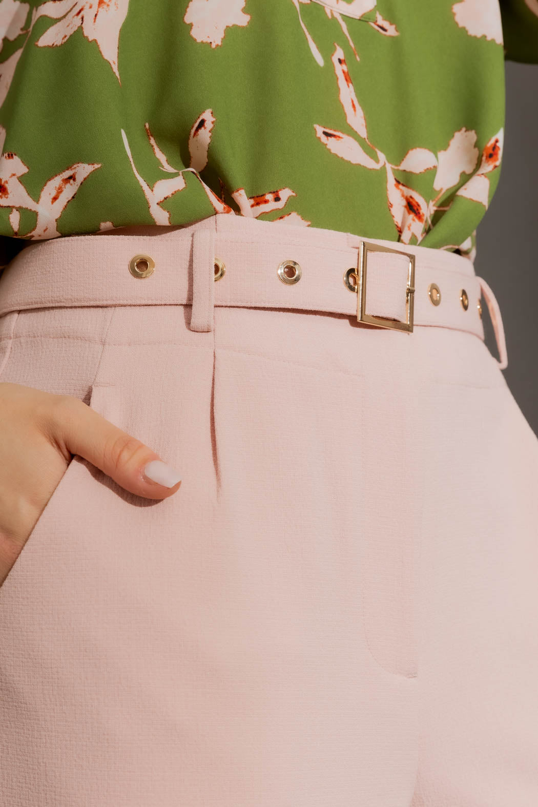 Pink Arch Wide Leg Pant