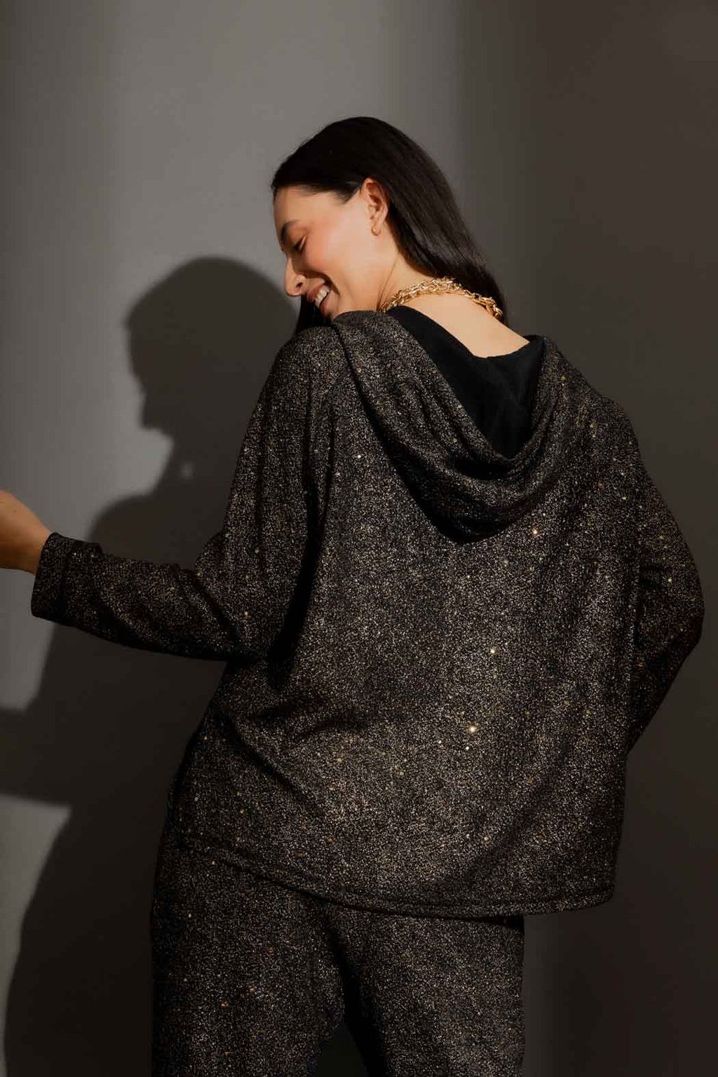 Gold Lurex Hoodie