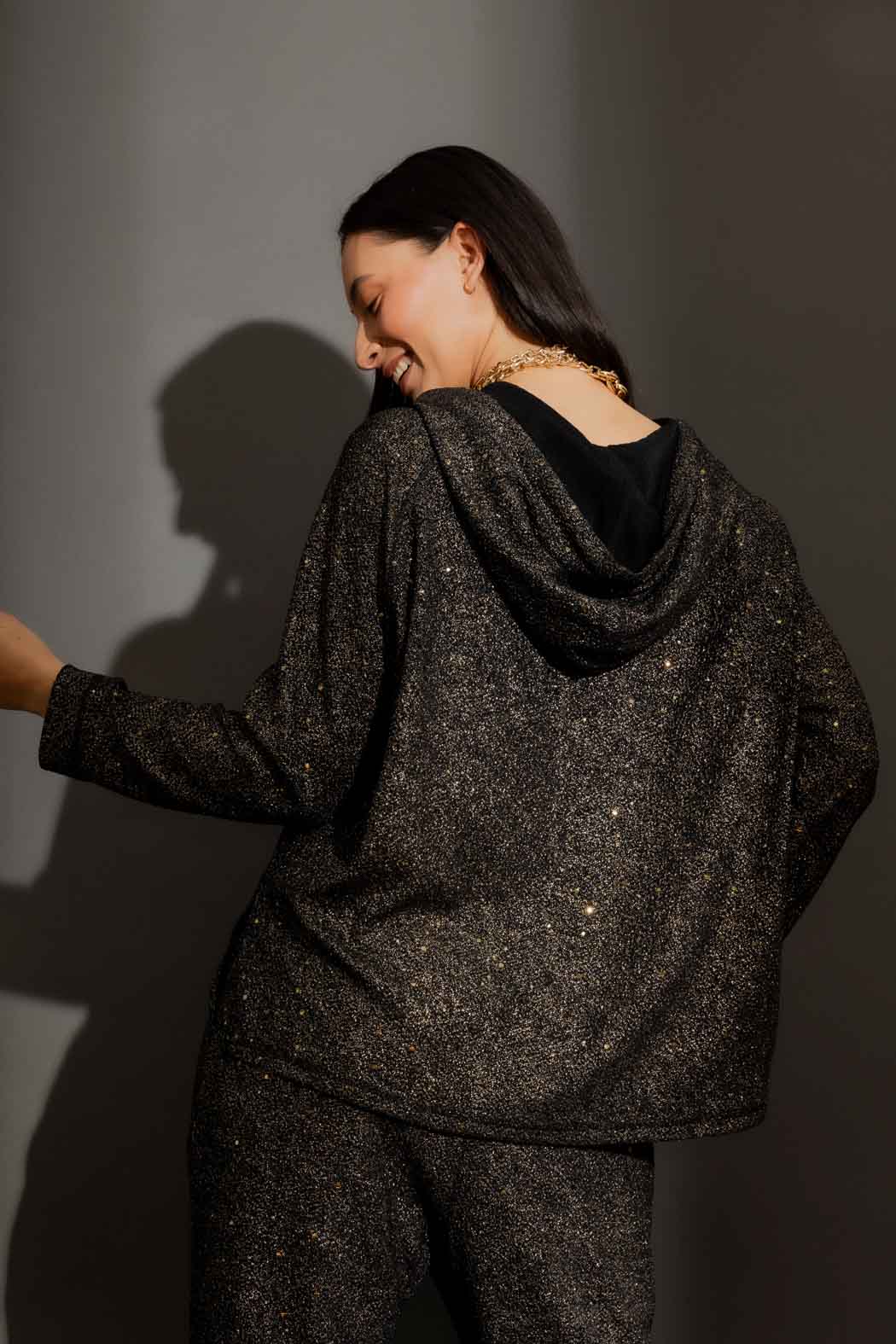 Gold Lurex Hoodie