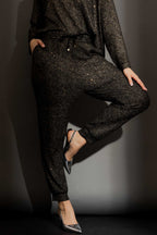 Gold Lurex Pull On Jogger