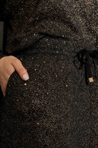 Gold Lurex Pull On Jogger