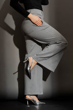 Grey Pintuck Culotte