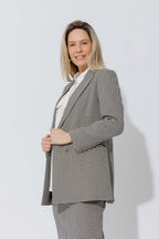 Black/White Lurex Bari Blazer