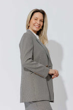 Black/White Lurex Bari Blazer