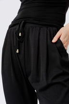 Black Luxe Street Pant