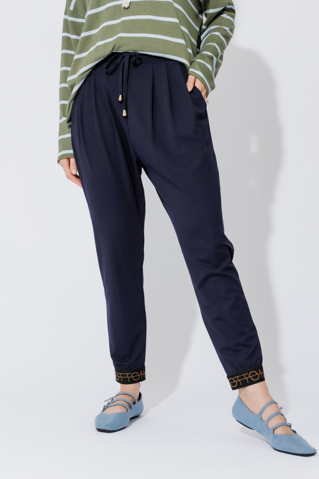 Navy Lux Street Pant