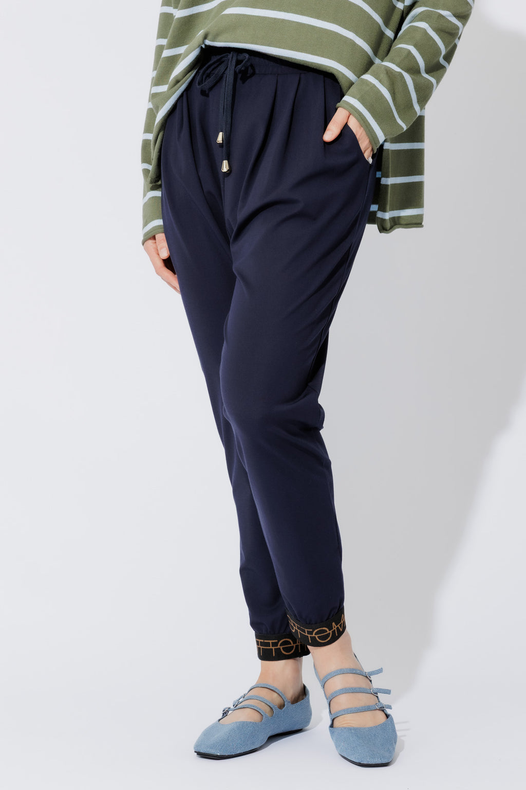 Navy Lux Street Pant