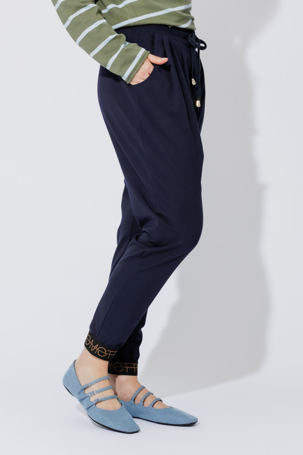 Navy Lux Street Pant