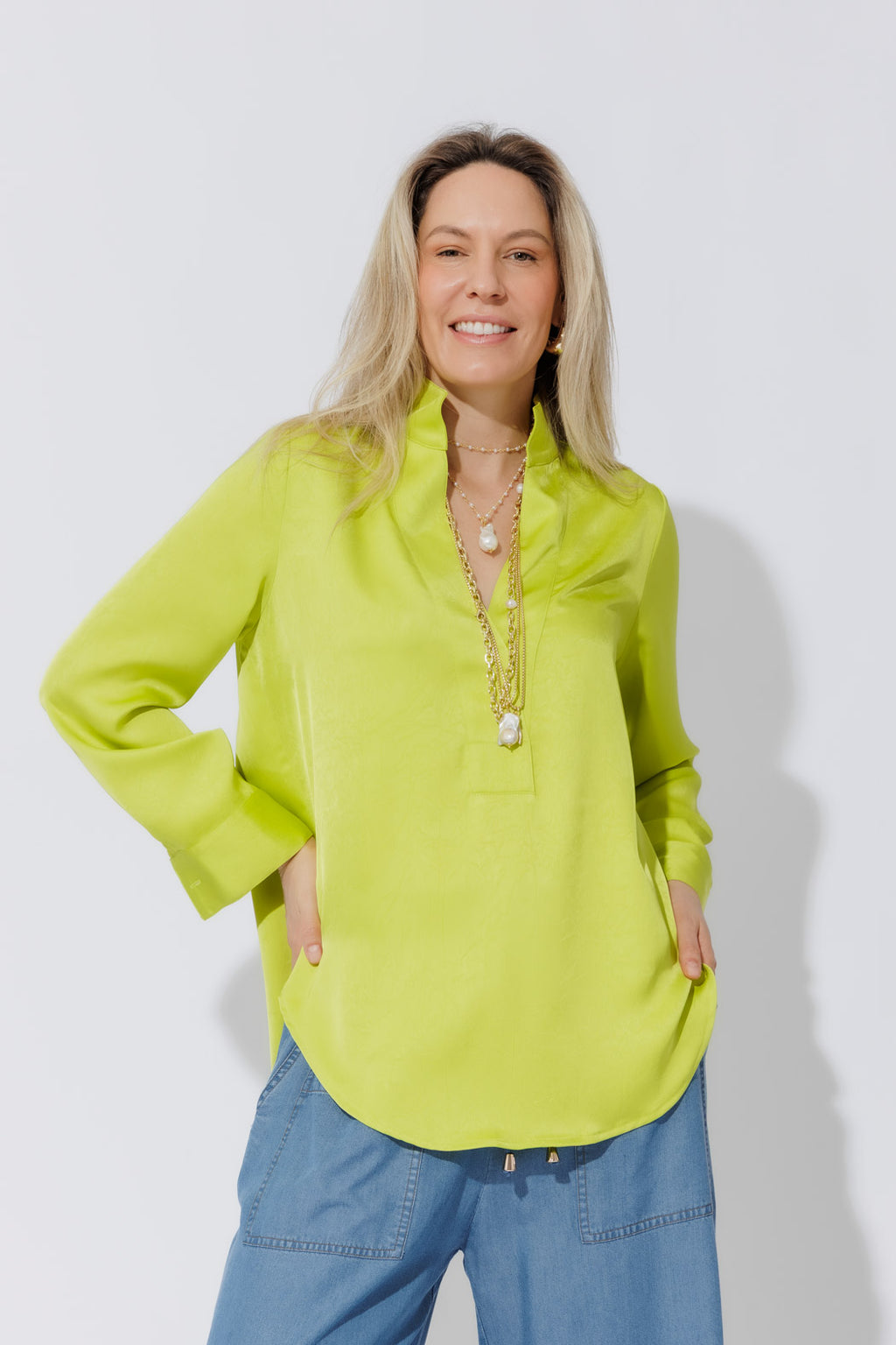Chartreuse Milan Blogger Shirt