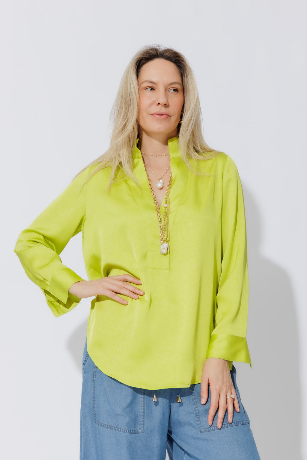 Chartreuse Milan Blogger Shirt