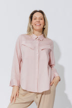 Pink Angle Pocket Shirt