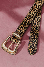Leopard Cowboy Hide Belt