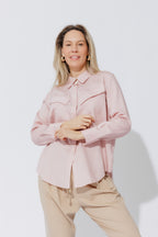 Pink Angle Pocket Shirt
