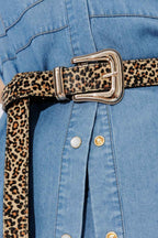 Leopard Cowboy Hide Belt