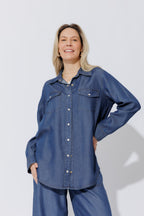 Dark Denim Tencel Vintage Shirt
