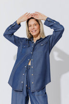 Dark Denim Tencel Vintage Shirt