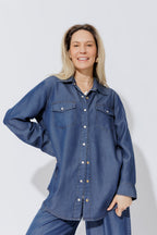 Dark Denim Tencel Vintage Shirt