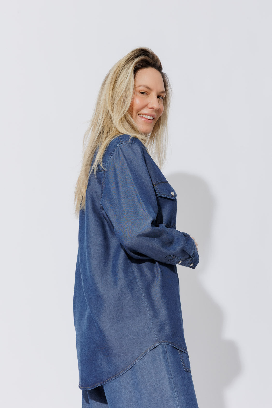 Dark Denim Tencel Vintage Shirt