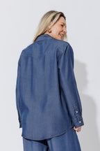 Dark Denim Tencel Vintage Shirt