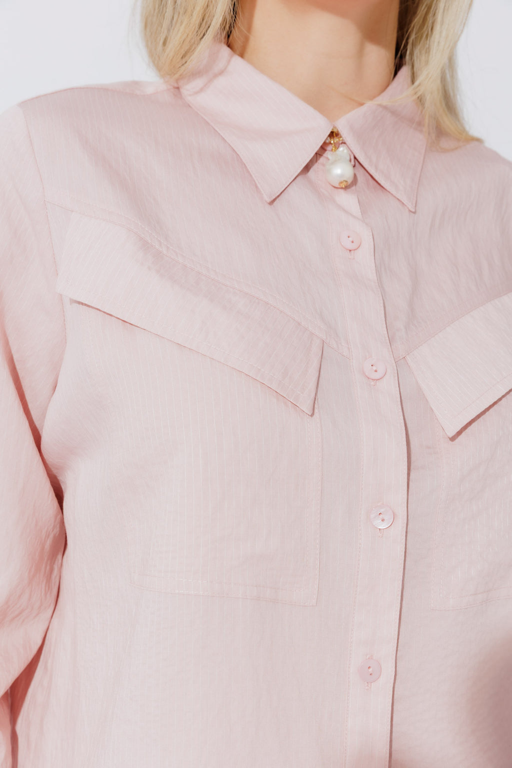 Pink Angle Pocket Shirt