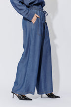 Dark Denim Tencel Cargo Pant