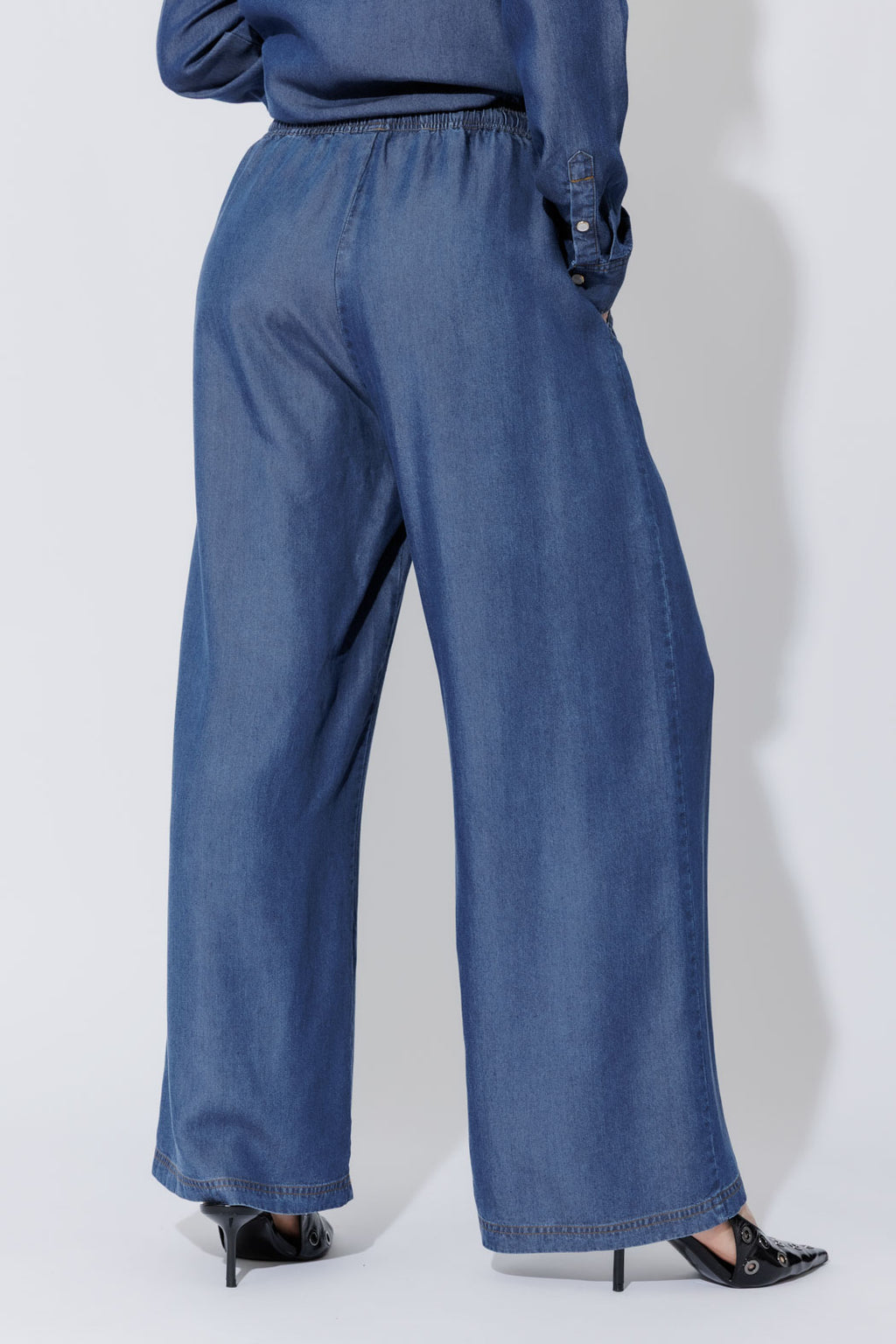 Dark Denim Tencel Cargo Pant